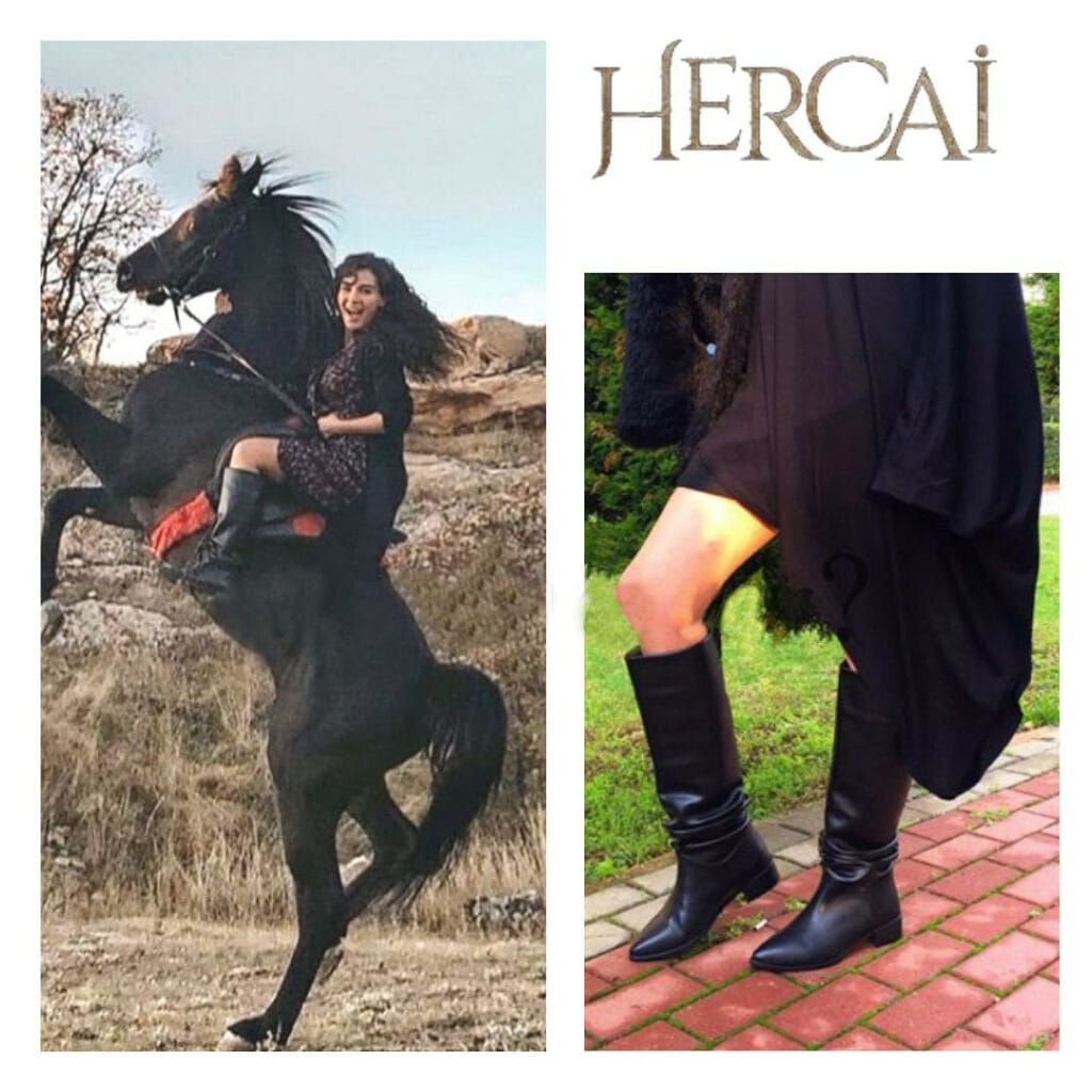 Black Boots Worn By Ebru Şahin