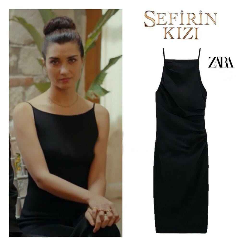 Black Dress Worn By Tuba Büyüküstün