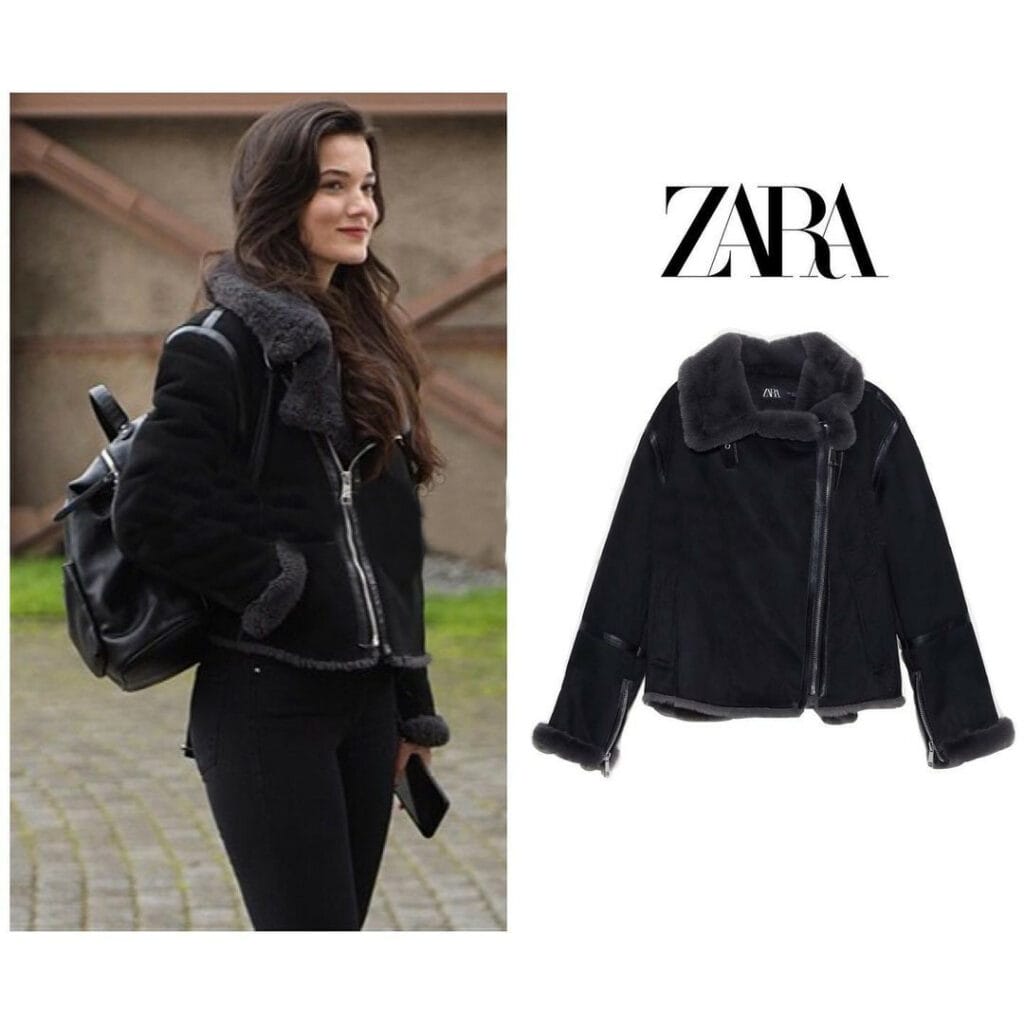 Black Jacket Worn By Pınar Deniz