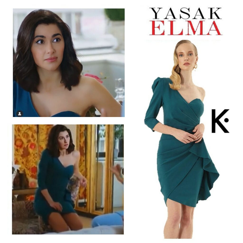 Blue Mini Dress Worn By Nesrin Cavadzade