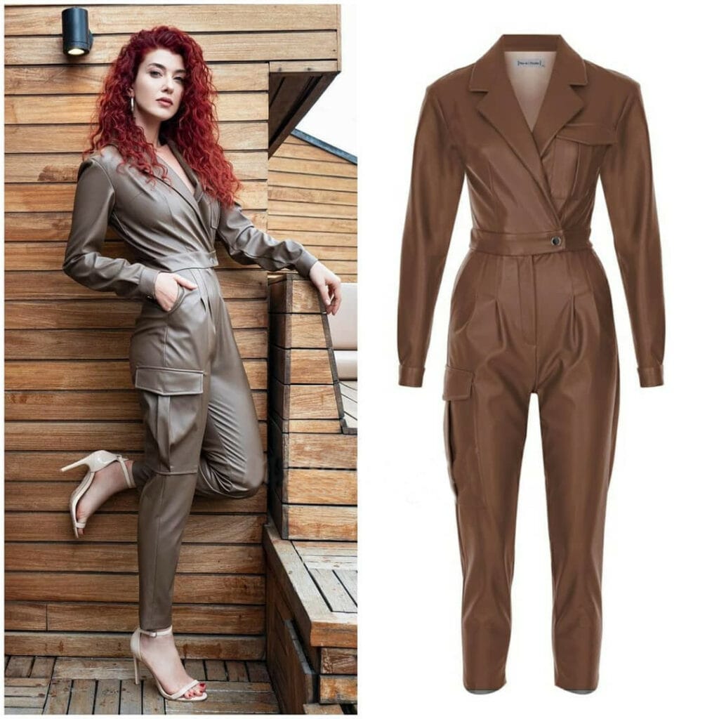 Brown Jumpsuit Worn By Aslıhan Güner