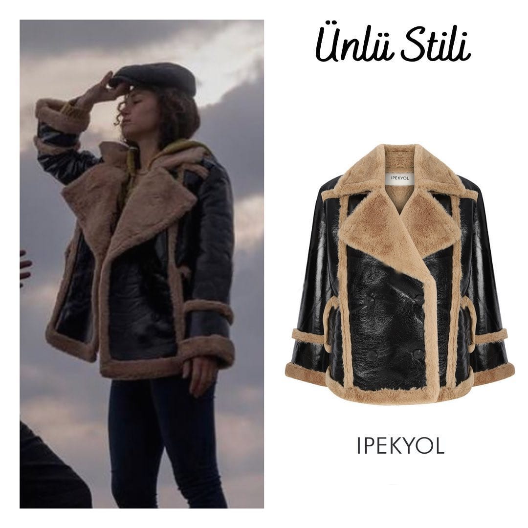 Faux Fur Coat Worn By Melisa Şenolsun