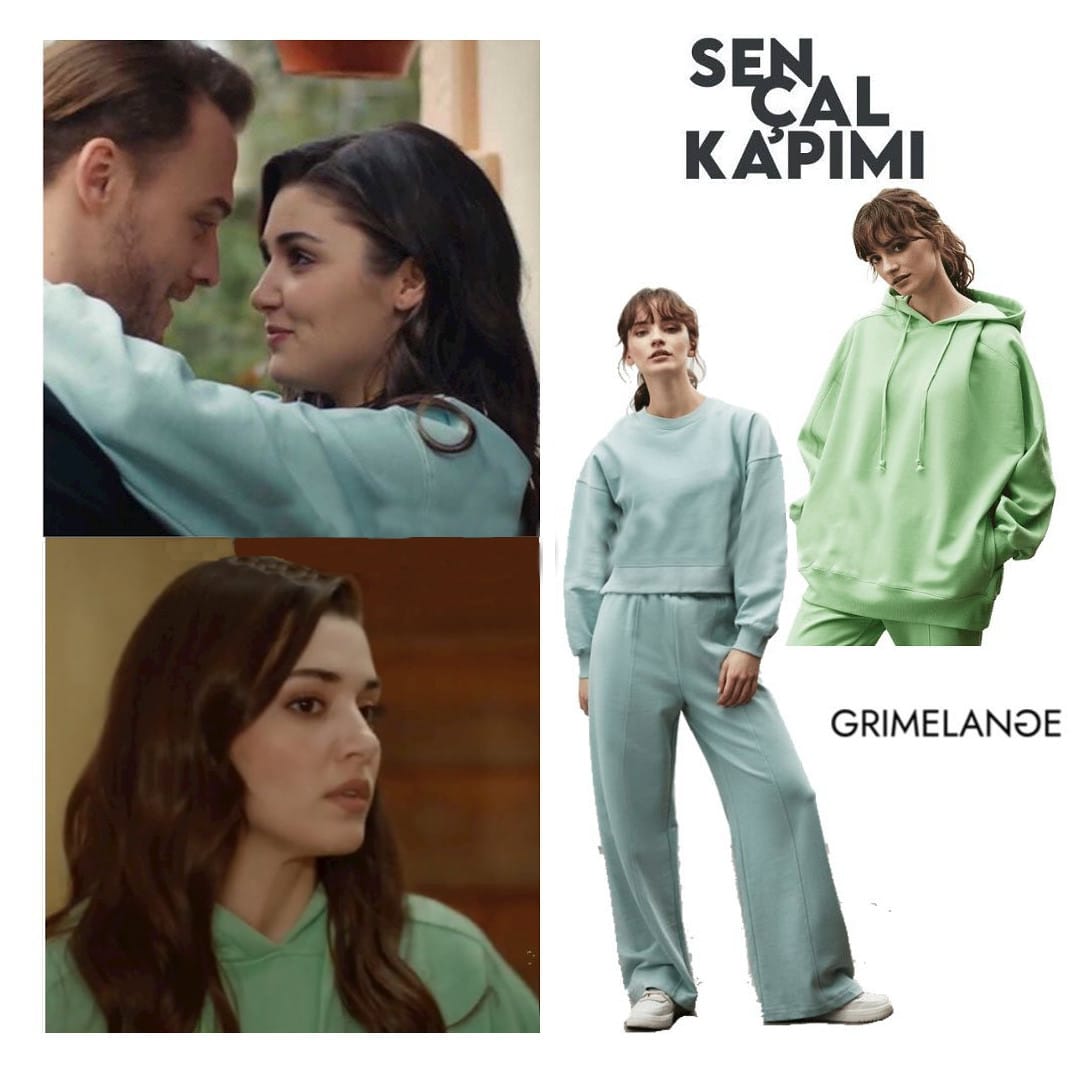 Grey And Green Tracksuit Worn By Hande Erçel