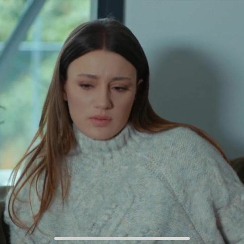 Grey Sweater Worn By Gizem Karaca