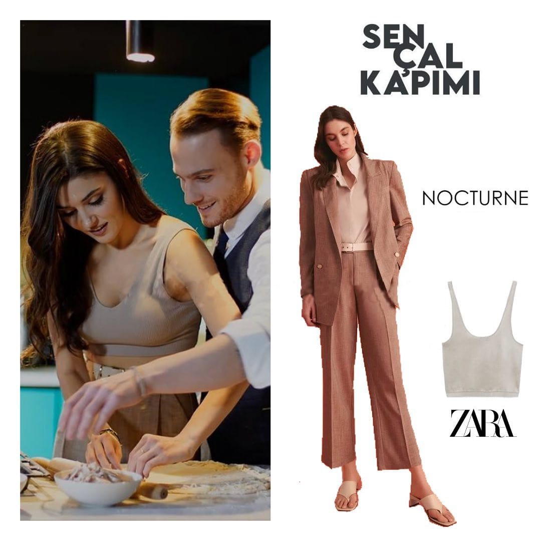 Light Brown Suit Worn By Hande Erçel