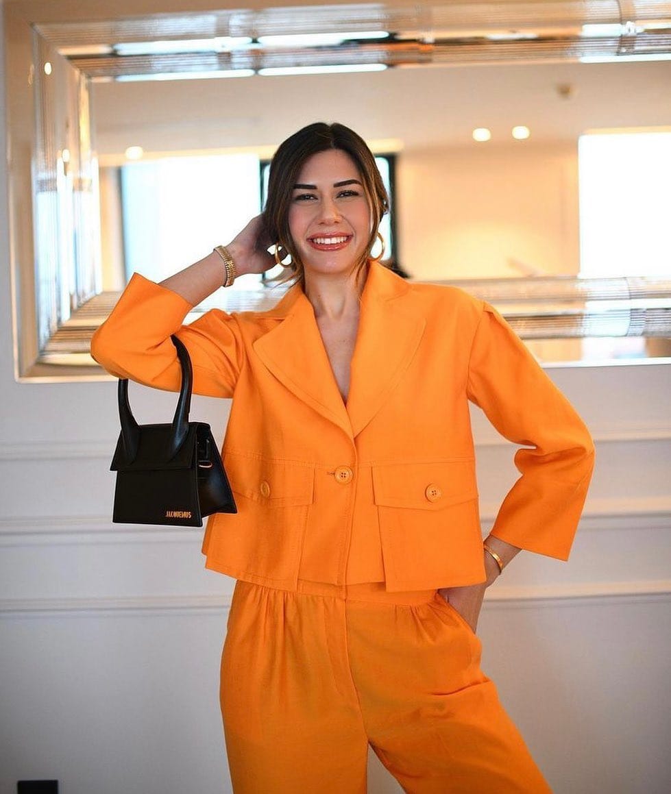 Orange Suit Worn By Sibil Çetinkaya