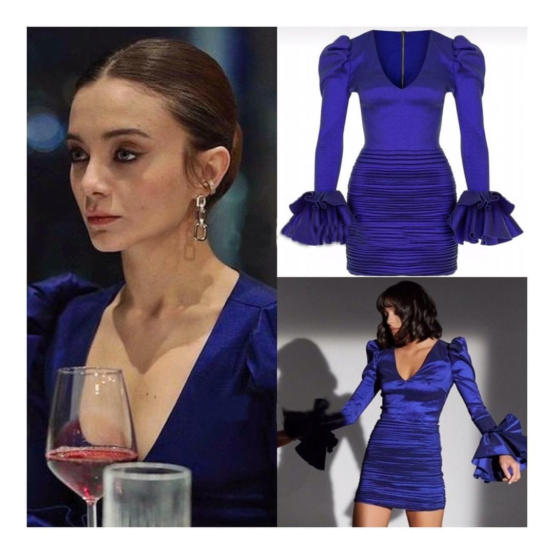 Parliament Blue Dress Worn By Damla Sönmez