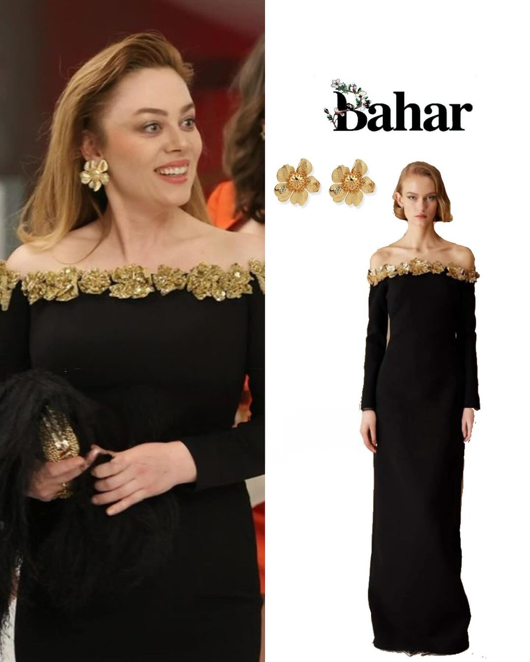 The Dress And Earrings Worn By Demet Evgar