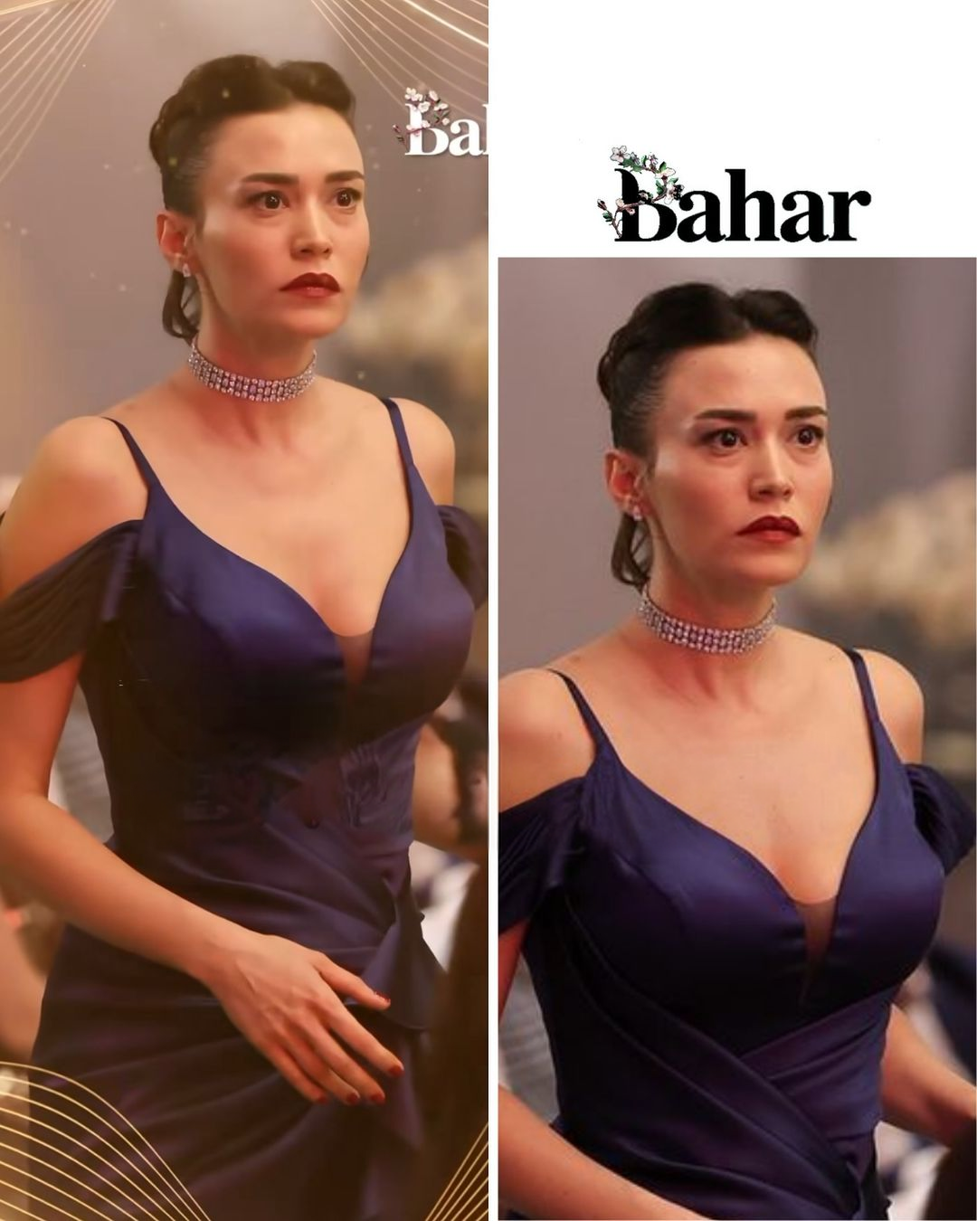 The Navy Blue Dress Worn By Ecem Özkaya