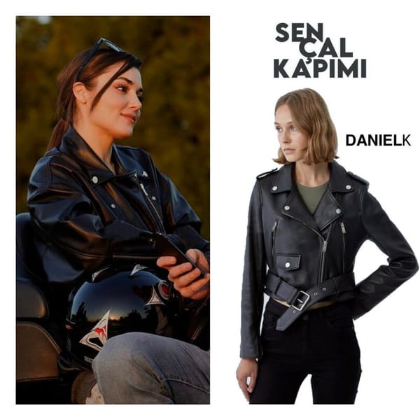 Biker Jacket Worn By Hande Erçel