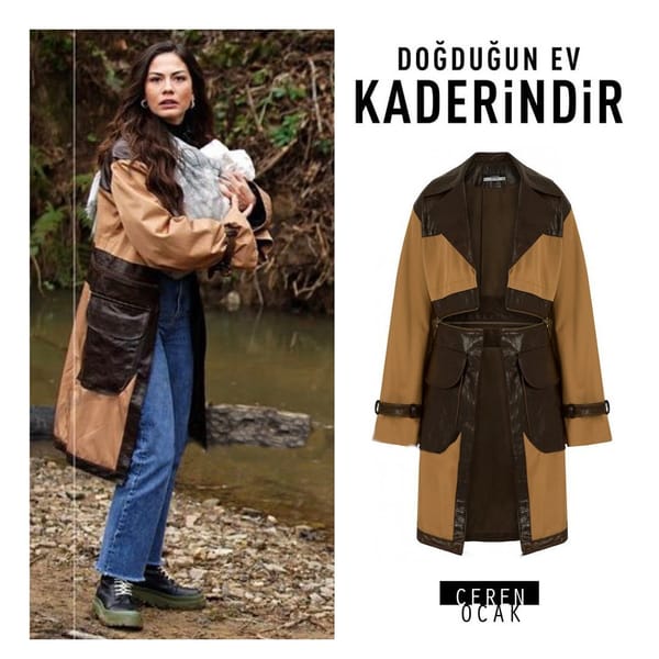 Brown Trenchcoat Worn By Demet Özdemir