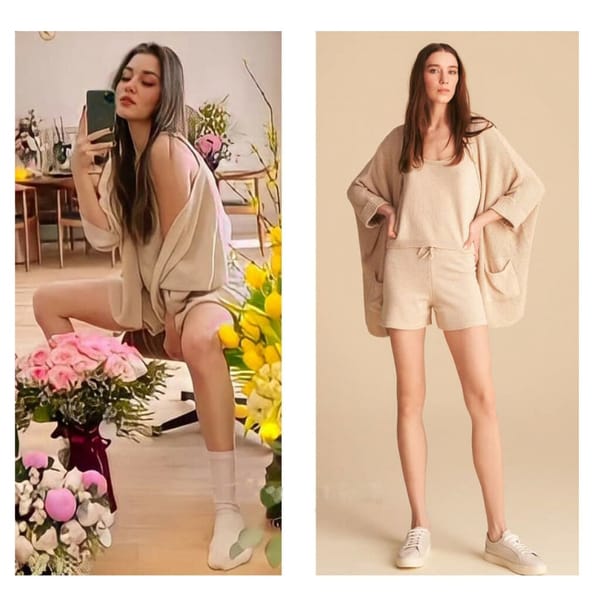 Beige Knitwear Combination Worn By Hande Erçel