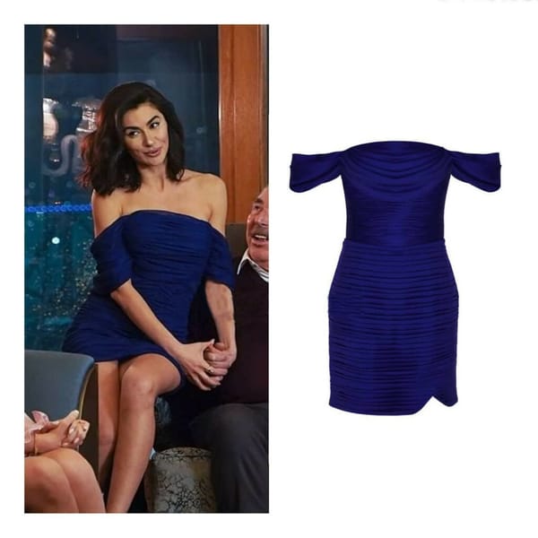 Parliament Blue Mini Dress Worn By Nesrin Cavadzade