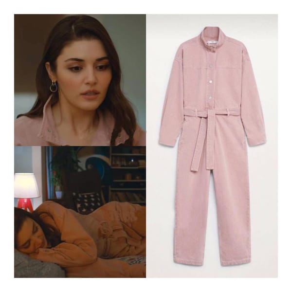 Pink Jumpsuit Worn By Hande Erçel