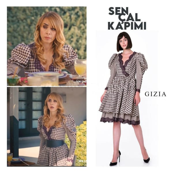 Plaid Dress Worn By Neslihan Yeldan