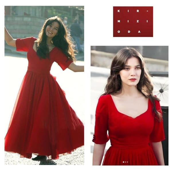 Red Dress Worn By Pınar Deniz