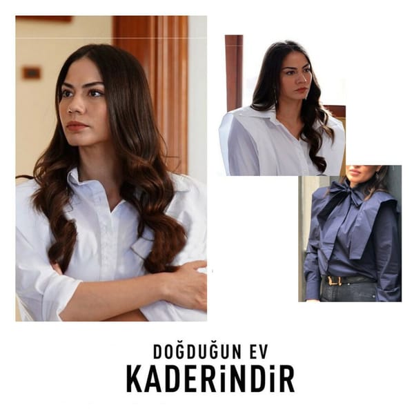 White Shirt Worn By Demet Özdemir