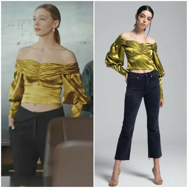 Yellow Blouse Worn By Melisa Döngel