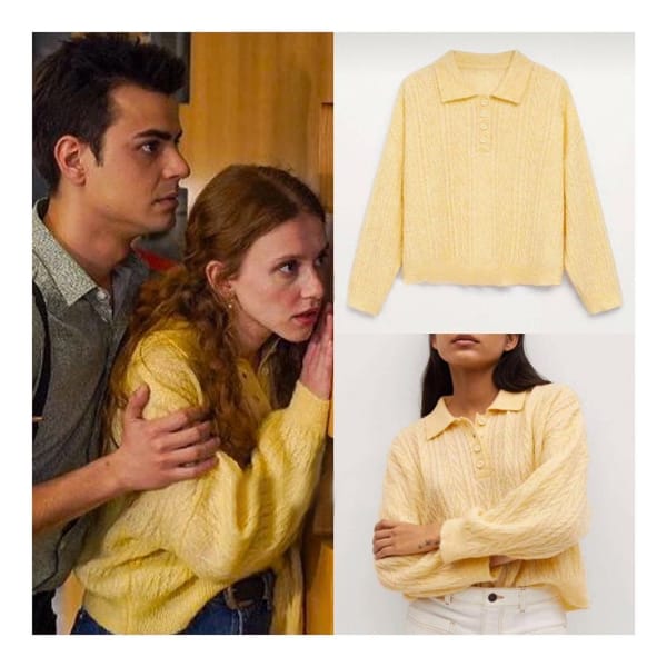 Yellow Sweater Worn By Ahsen Eroğlu