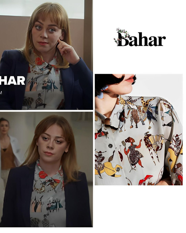 The Patterned Shirt Worn By Demet Evgar