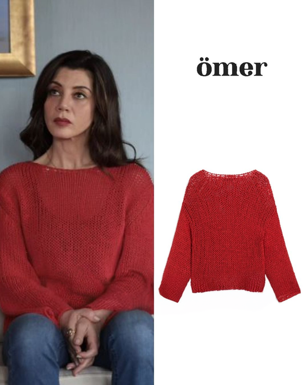 The Red Knitwear Worn By Gökçe Bahadır