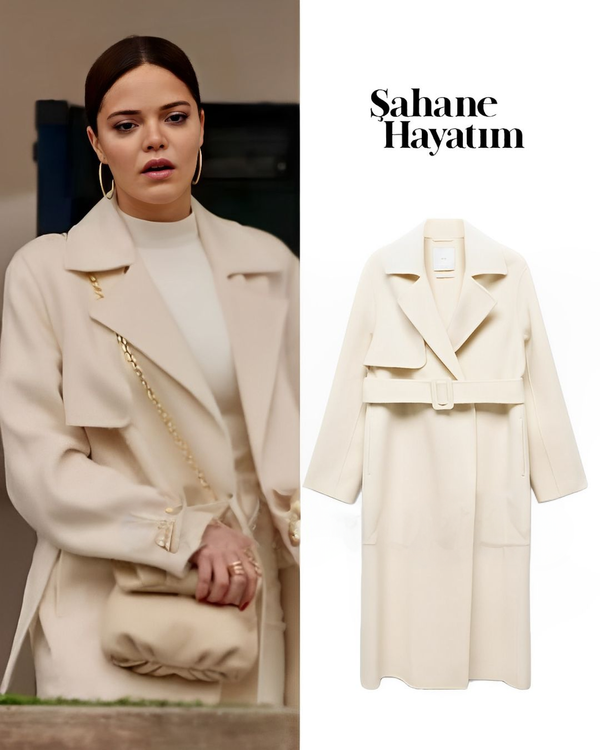 The wool coat worn by Hilal Altinbilek