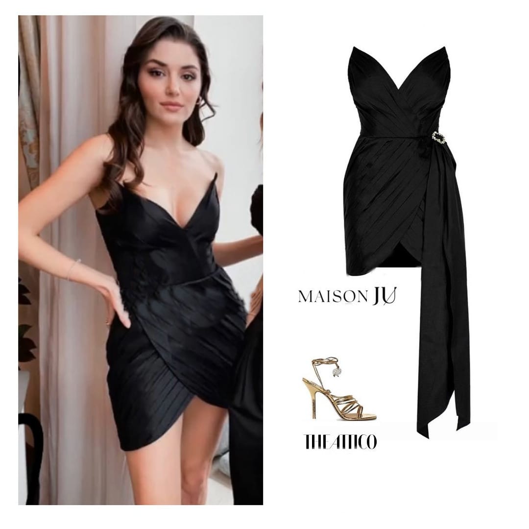 Black Mini Dress Worn By Hande Erçel