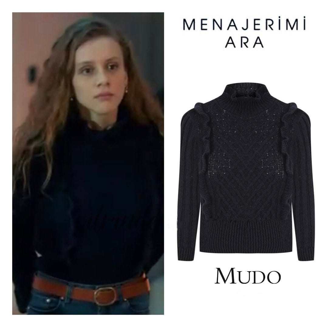 Black Sweater Worn By Ahsen Eroğlu