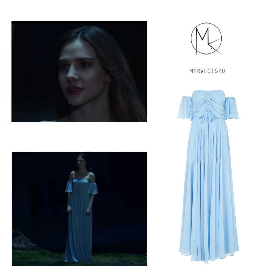 Light Blue Dress Worn By Alina Boz
