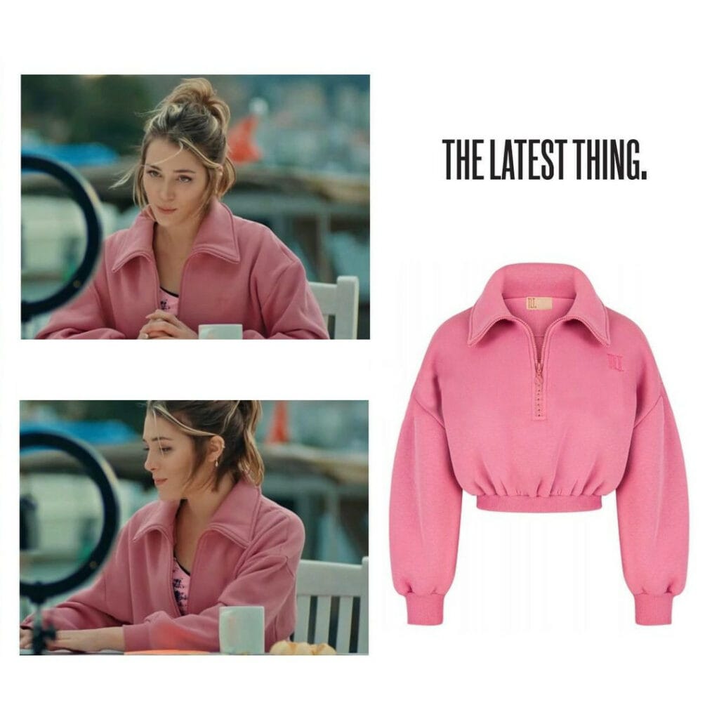 Pink Sweatshirt Worn By Deniz Işın