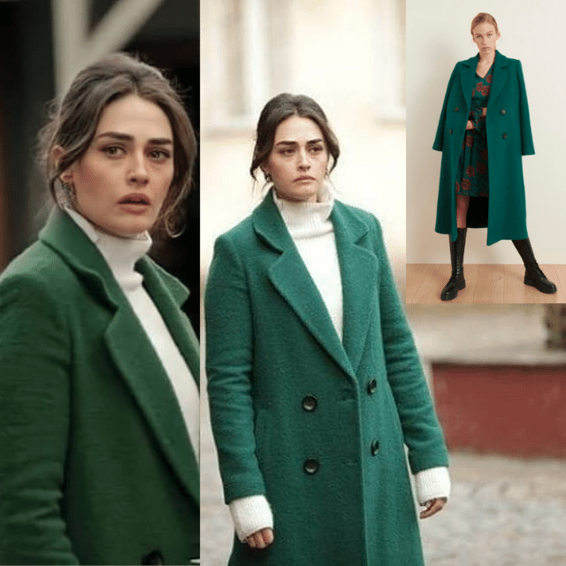 The Green Coat Worn By Esra Bilgiç